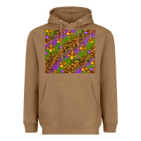 Toasted Coconut Mardi Gras Heavyweight Hoodie - NancyCooperArtShop