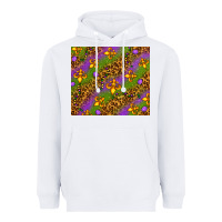 White Mardi Gras Heavyweight Hoodie - NancyCooperArtShop