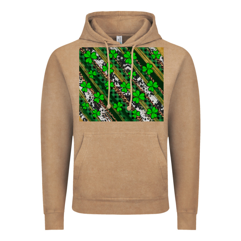 St Patricks Western Brush Strokes Vintage Hoodie by Artiststas | Teevron