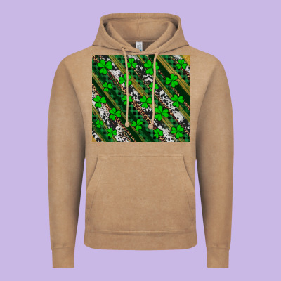 St Patricks Western Brush Strokes Vintage Hoodie Designed By Artiststas