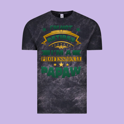 I'm Not Retired I'm A Professional Papaw Vintage Tee Designed By Jasminsmagicworld