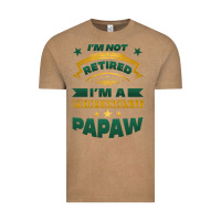 Vintage Coffee i'm not retired i'm a professional papaw Vintage Tee - Jasminsmagicworld