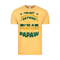Vintage Mustard i'm not retired i'm a professional papaw Vintage Tee - Jasminsmagicworld