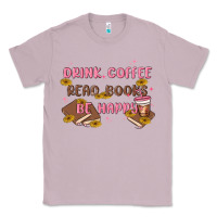 Lilac drink coffee read books be happy Classic Tee - MaliasSmallBusiness