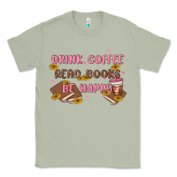 Matcha drink coffee read books be happy Classic Tee - MaliasSmallBusiness