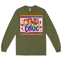Army Green choose love tumbler Long Sleeve Tee - JahusDesignShop