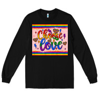 Black choose love tumbler Long Sleeve Tee - JahusDesignShop