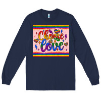 Navy choose love tumbler Long Sleeve Tee - JahusDesignShop