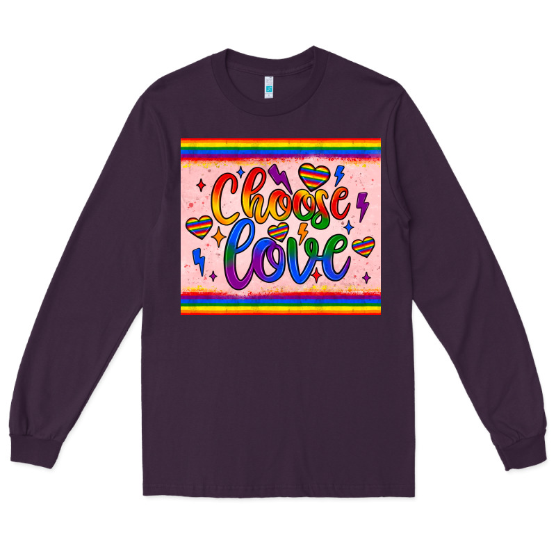 Choose Love Tumbler Long Sleeve Tee by JahusDesignShop | Teevron