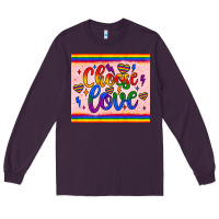 Plum choose love tumbler Long Sleeve Tee - JahusDesignShop