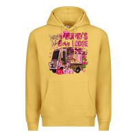 Antique Gold Cupid's love lodge with truck Valentine's Day Premium Hoodie - HowdyJamesFarm