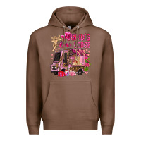 Chestnut Cupid's love lodge with truck Valentine's Day Premium Hoodie - HowdyJamesFarm