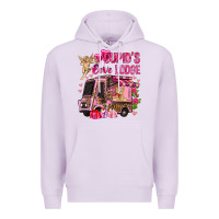 Cupid's Love Lodge With Truck Valentine's Day Premium Hoodie | Teevron
