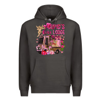 Smoke Cupid's love lodge with truck Valentine's Day Premium Hoodie - HowdyJamesFarm