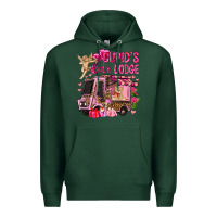 Sports Green Cupid's love lodge with truck Valentine's Day Premium Hoodie - HowdyJamesFarm