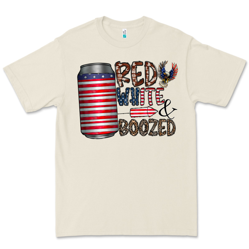 Red White  Boozed Premium Tee by CowhideDigitalArt | Teevron