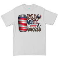 Dove Grey red white  boozed Premium Tee - CowhideDigitalArt