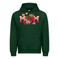 Forest Green Valentine's Day mom Urban Hoodie - FaDigitalArtStudio