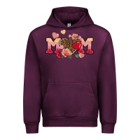 Mauve Wine Valentine's Day mom Urban Hoodie - FaDigitalArtStudio