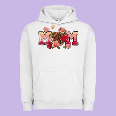 Valentine's Day Mom Urban Hoodie Designed By Fadigitalartstudio