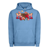 Pigment Pebble Blue Valentine's Day mom Urban Hoodie - FaDigitalArtStudio