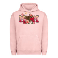 Pigment Salmon Valentine's Day mom Urban Hoodie - FaDigitalArtStudio
