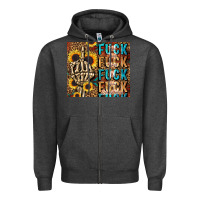 Charcoal Heather fuck Zipper Hoodie - LillyAllenDesigns