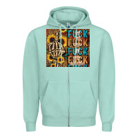 Seafoam fuck Zipper Hoodie - LillyAllenDesigns