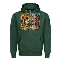 Sports Green fuck Zipper Hoodie - LillyAllenDesigns