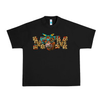 Black Western Mom Red Angus Cow Urban Heavy Tee - LillyAllenDesigns