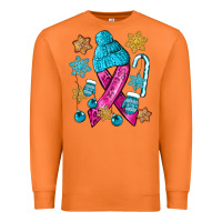 Carrot winter breast cancer ribbon Premium Sweatshirt - NancyCooperArtShop