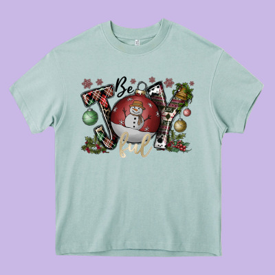 Be Joy Ful Heavy Core Tee Designed By Cowhidedigitalart