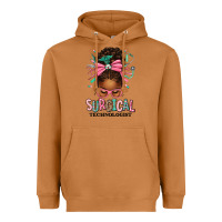 Meerkat Surgical Technologist Afro Messy Bun Heavyweight Hoodie - texasbilliewilder