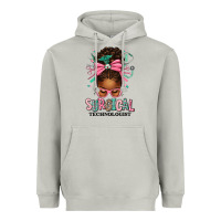 Moon Dust Surgical Technologist Afro Messy Bun Heavyweight Hoodie - texasbilliewilder