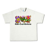 Pistachio peace love  mardi gras Urban Heavy Tee - AdoDesignShop
