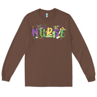 Chestnut nurse mardi gras Long Sleeve Tee - MaliasSmallBusiness