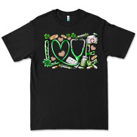Black st.patricks love nurse Premium Tee - RacoonDesign