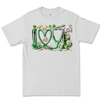 Dove Grey st.patricks love nurse Premium Tee - RacoonDesign