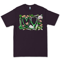Plum st.patricks love nurse Premium Tee - RacoonDesign