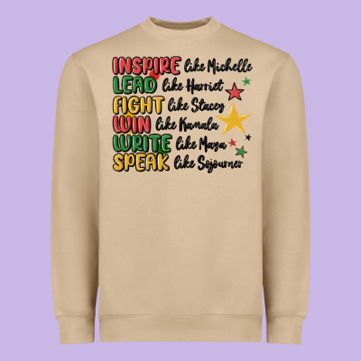 Black History Malia Heavyweight Sweatshirt Designed By Maliassmallbusiness