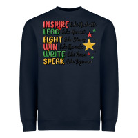 Navy black history malia Heavyweight Sweatshirt - MaliasSmallBusiness