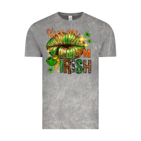 Cloud Rock kiss me im irish with lip Vintage Tee - NancyCooperArtShop