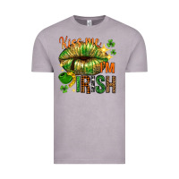 Vintage Zinc kiss me im irish with lip Vintage Tee - NancyCooperArtShop