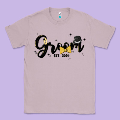 Groom Classic Tee Designed By Maliassmallbusiness