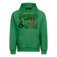 Emerald St. Patrick's Day Shamrock and roll Urban Hoodie - OliviaCreatesArt