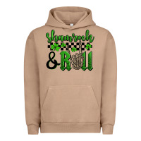 Pigment Burro St. Patrick's Day Shamrock and roll Urban Hoodie - OliviaCreatesArt