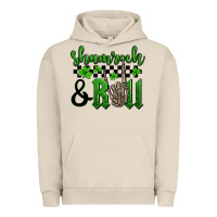 Pigment French Oak St. Patrick's Day Shamrock and roll Urban Hoodie - OliviaCreatesArt