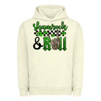 Pigment Pistachio St. Patrick's Day Shamrock and roll Urban Hoodie - OliviaCreatesArt
