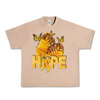 Burro hope yellowribbonchildhood cancer nails Urban Heavy Tee - NancyCooperArtShop