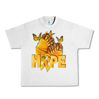 Lunar Rock hope yellowribbonchildhood cancer nails Urban Heavy Tee - NancyCooperArtShop